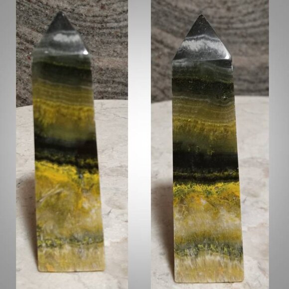 LAST DAY! Bumble Bee Jasper tower 01 strength courage abundance happiness - Picture 3 of 4
